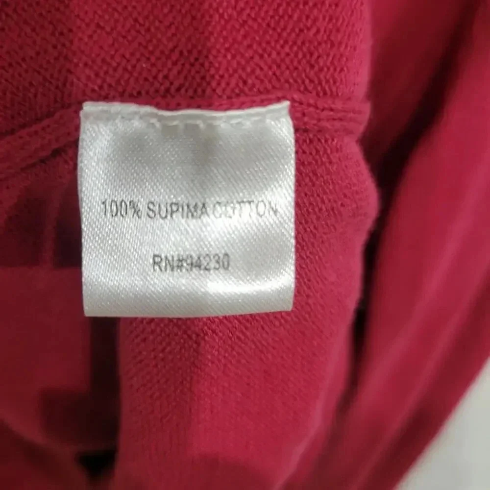 Paul Fredrick 1/2 Zip Supima Cotton Sweater Large